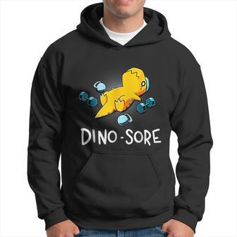 Dinosaur Workout Gym Fitness Lifting Cute Dino Sore Hoodie - Seseable