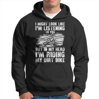 Dirt Bike Art For Dirtbike Motorcycle Riding Hoodie | Mazezy