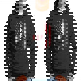 Doberman Pinscher Art Doberman Us Flag Hoodie | Mazezy