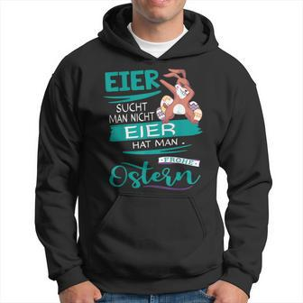 Easter Bunny Frohe Ostern Rabbit Easter Eggs Search Man Hoodie - Seseable