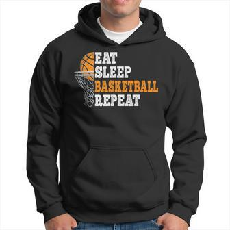 Eat Sleep Basketball Repeat Basketball Player Hoodie - Seseable