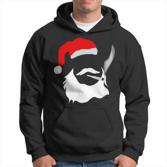 Face Santa Clause Smoking Weed Christmas Marijuana Hoodie - Monsterry CA