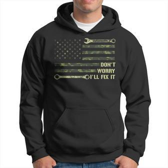 Father's Day 2024 Don't Worry I'll Fix It Dad Birthday Hoodie - Thegiftio UK