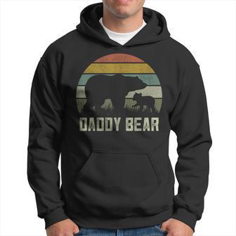 Fathers Day Dad Father One Cub Kid Daddy Bear Hoodie - Thegiftio UK