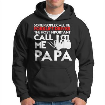 Forklift Driver Operator Humor Father's Day Hoodie - Monsterry