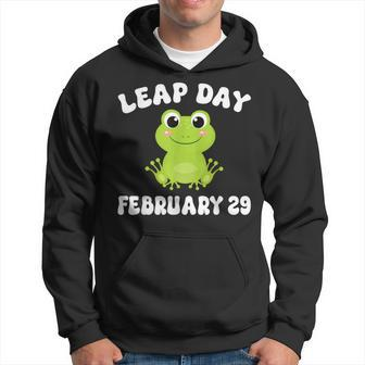Frog Leap Day February 29 Birthday Feb 29 Leap Year Hoodie - Monsterry