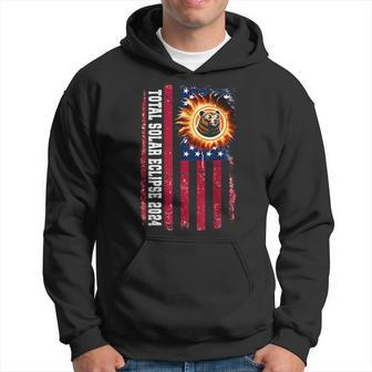 Grizzly Bear Total Solar Eclipse 2024 Bear Total Solar Hoodie - Seseable