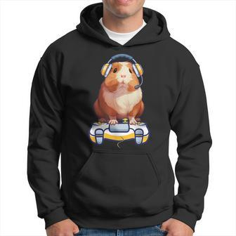 Guinea Pig And Video Gamer Lover Fluffy Cavy Gamers Hoodie - Thegiftio UK