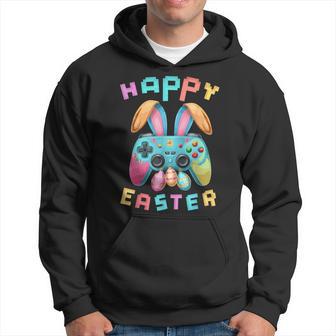 Happy Easter Bunny Gaming Controller Gamer Boys Hoodie - Monsterry UK