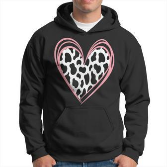 Heart Shaped Cow For Cow Lovers Happy Valentine's Day Hoodie - Seseable