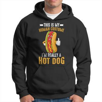Human Costume I'm Really A Hot Dog Hot Dog Sausage Hoodie - Monsterry CA