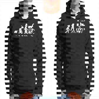 Human Cycling Evolution Athlete Bike Cyclist Biker Hoodie - Thegiftio