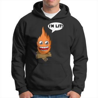 I'm Lit Campfire Bonfire Camping New Hoodie - Monsterry UK
