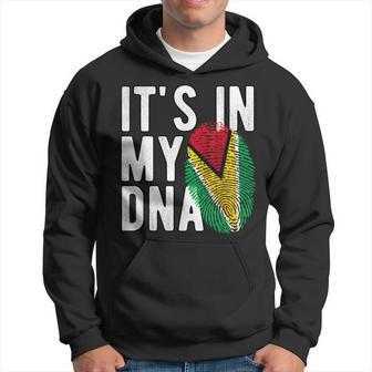 It's In My Dna Guyana Flag Fingerprint Hoodie - Thegiftio UK