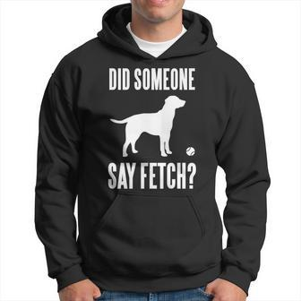 Lab Did Someone Say Fetch Labrador Retriever Hoodie - Monsterry UK
