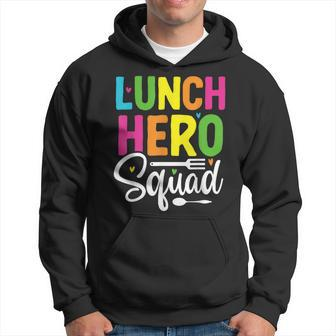 Lunch Hero Squad School Lunch Lady Squad Food Service Hoodie - Thegiftio UK