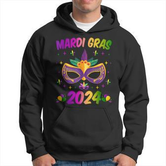 Mardi Gras Mask Costume Hoodie - Monsterry