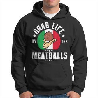 Meatball Italian Food Italy Flag Hoodie - Seseable