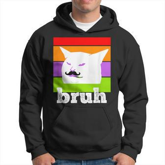 Meme Saying Bruh With Cat-Cinco De Mayo-Mexican Fiesta Hoodie - Monsterry AU