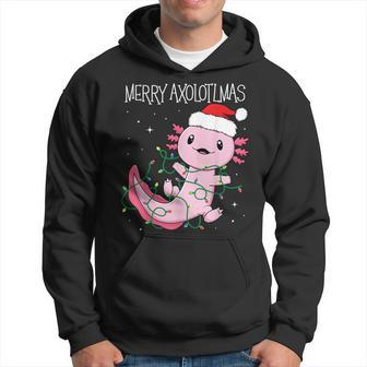 Merry Axolotlmas Axolotl Toddler Boys Christmas Xmas Hoodie | Mazezy