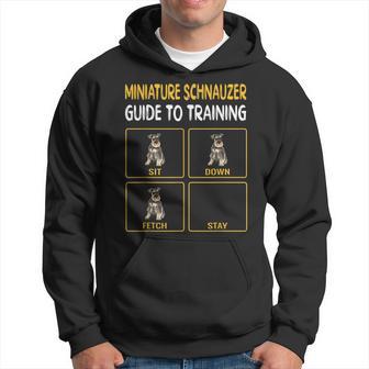 Miniature Schnauzer Guide To Training Dog Obedience Hoodie - Thegiftio UK