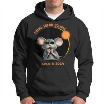 Mouse Watching Total Solar Eclipse 2024 Hoodie - Monsterry UK