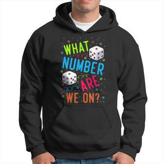What Number Are We On Bunco Dice Game Night Player Hoodie - Seseable