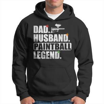 Paintball Dad Husband Legend Paintball Father's Day Hoodie - Thegiftio UK