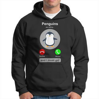 Penguin Phone Screen Penguin Calling Penguins Hoodie - Seseable