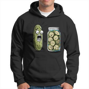 Pickle Surprise A Cucumber And A Jar Of Sliced Pickles Hoodie - Monsterry AU