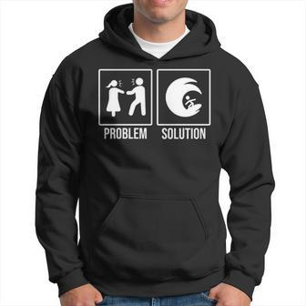 Problem And Solution Surfing Hoodie | Mazezy