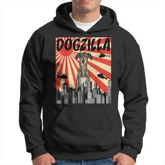 Retro Japanese Dogzilla Sloughi Hoodie - Thegiftio UK