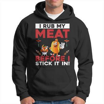 I Rub My Meat Before I Stick It In Summer Bbq Hoodie - Thegiftio UK