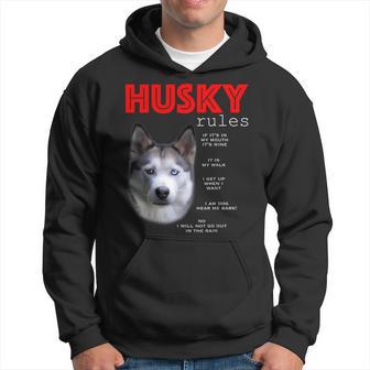 Rules For The Owner Of A Siberian Husky Hoodie - Thegiftio UK