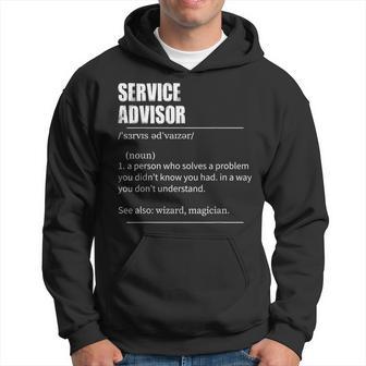 Service Advisor Definition With Prononciation Hoodie - Monsterry UK