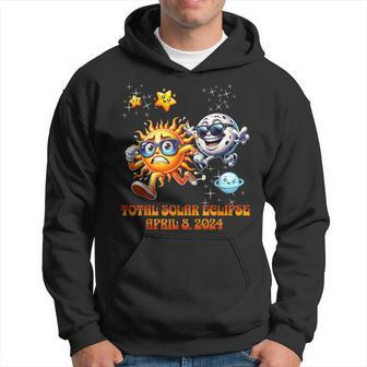 Solar Eclipse Chase April 2024 Moon Chasing Sun Hoodie - Seseable