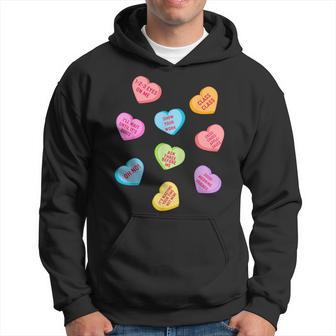 Teachers Heart Conversation Candy Valentines Day Women Hoodie - Thegiftio UK