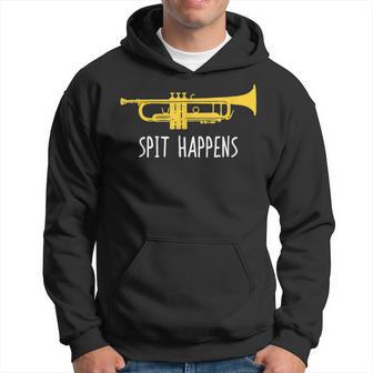 Trumpet Spit Happens Band Player Hoodie - Monsterry