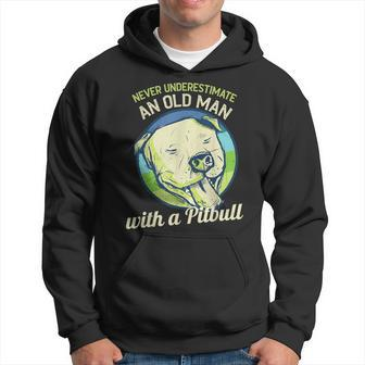 Never Underestimate An Old Man With A Pitbull Hoodie | Mazezy