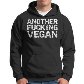 Vegan Quote Joke Vintage Another Fucking Vegan Hoodie - Thegiftio UK