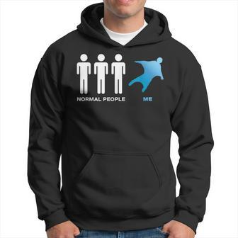 Wingsuit Flying Parachutist Parachuting For A Skydiver Hoodie - Monsterry