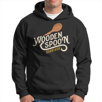 Wooden Spoon Survivor Vintage Retro Humor Hoodie - Seseable