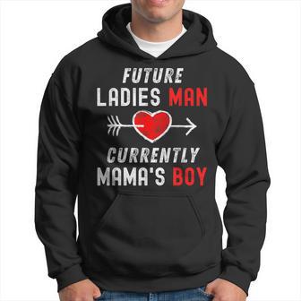 Future Ladies' Man Current Mamas Boy Valentines Day Hoodie - Thegiftio UK
