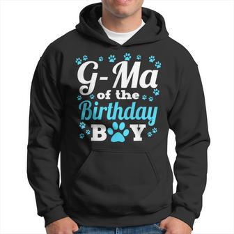 G-Ma Of The Birthday Boy Dog Paw Bday Party Celebration Hoodie - Thegiftio UK