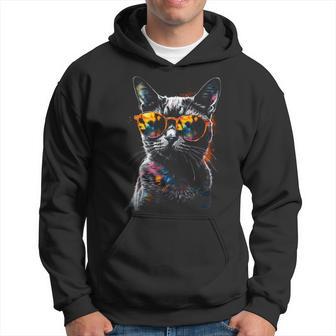 Gafas De Sol Con Diseño De Gato Sudadera - Regaloses