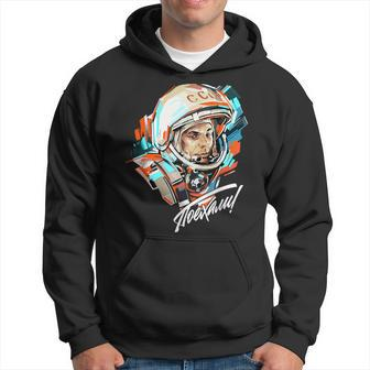 Gagarin Yuri Vintage Sputnik Space Hoodie - Seseable