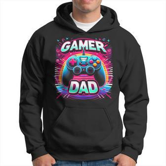 Gamer Dad Game Controller Gaming Video Game Father Day Hoodie - Thegiftio UK