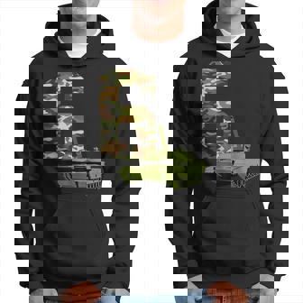 Garçon 6E Anniversaire Militaire Tank Battle Thème 6 Ans Enfants Sweat à capuche - Cadeauxyz