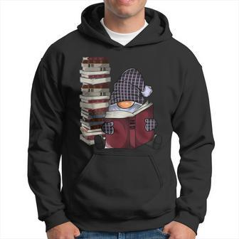 Garden Gnome Reading Books Gnomes Book Lover Hoodie - Monsterry UK