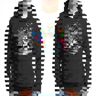 Gato Como Dj Y Djing Tocadiscos Edm Arte Pop Colorido Y Deejay Sudadera - Regaloses